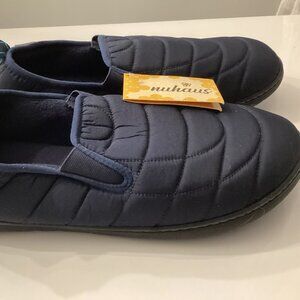 Men's Nuhaus, Quilted Slip-on Shoes, Size 11, Blue, Memory Foam, Soft, Synthetic